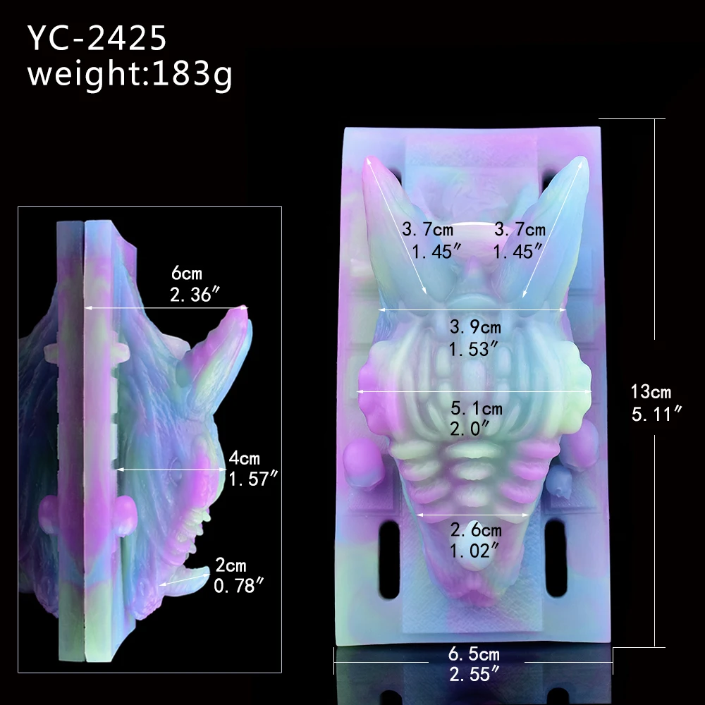 Strapon Vibrating Dragon Grinder Silicone Sex Toy 10 Modes Luminous Vibrator For Women Men Masturbator G-Spot Stimulator