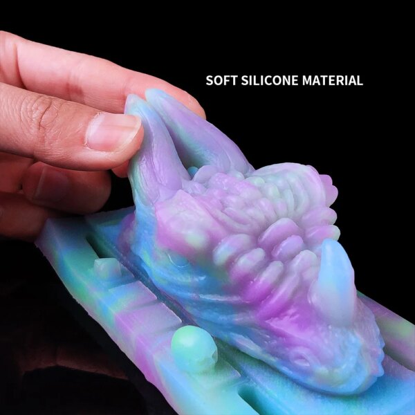 Strapon Fantasy Dragon Grinder Silicone Sex Toy 10 Modes Vibrator For Women Men Masturbator G-Spot Stimulator