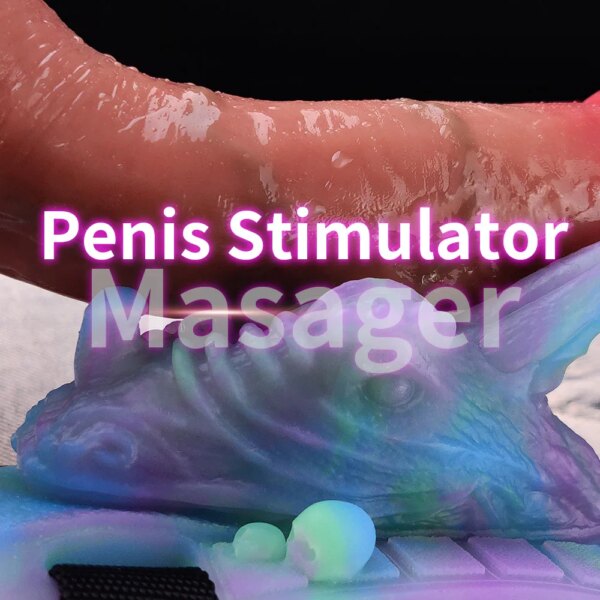 Strapon Fantasy Dragon Grinder Silicone Sex Toy 10 Modes Vibrator For Women Men Masturbator G-Spot Stimulator