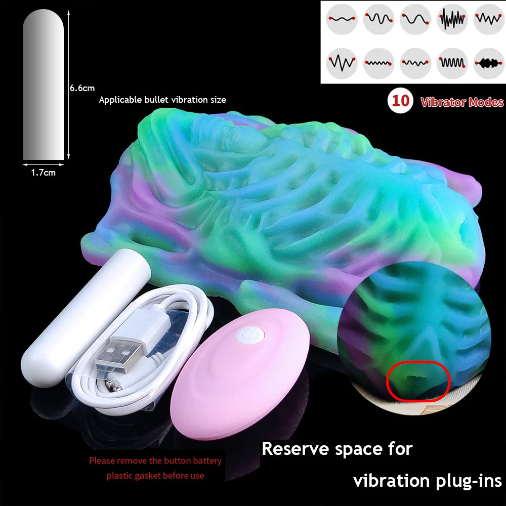 YOCY Straps Grinder Sex Toy Grinding & Humping Fantasy Adult Masturbator Skeleton Texture Fantasy Wireless Control Vibrator