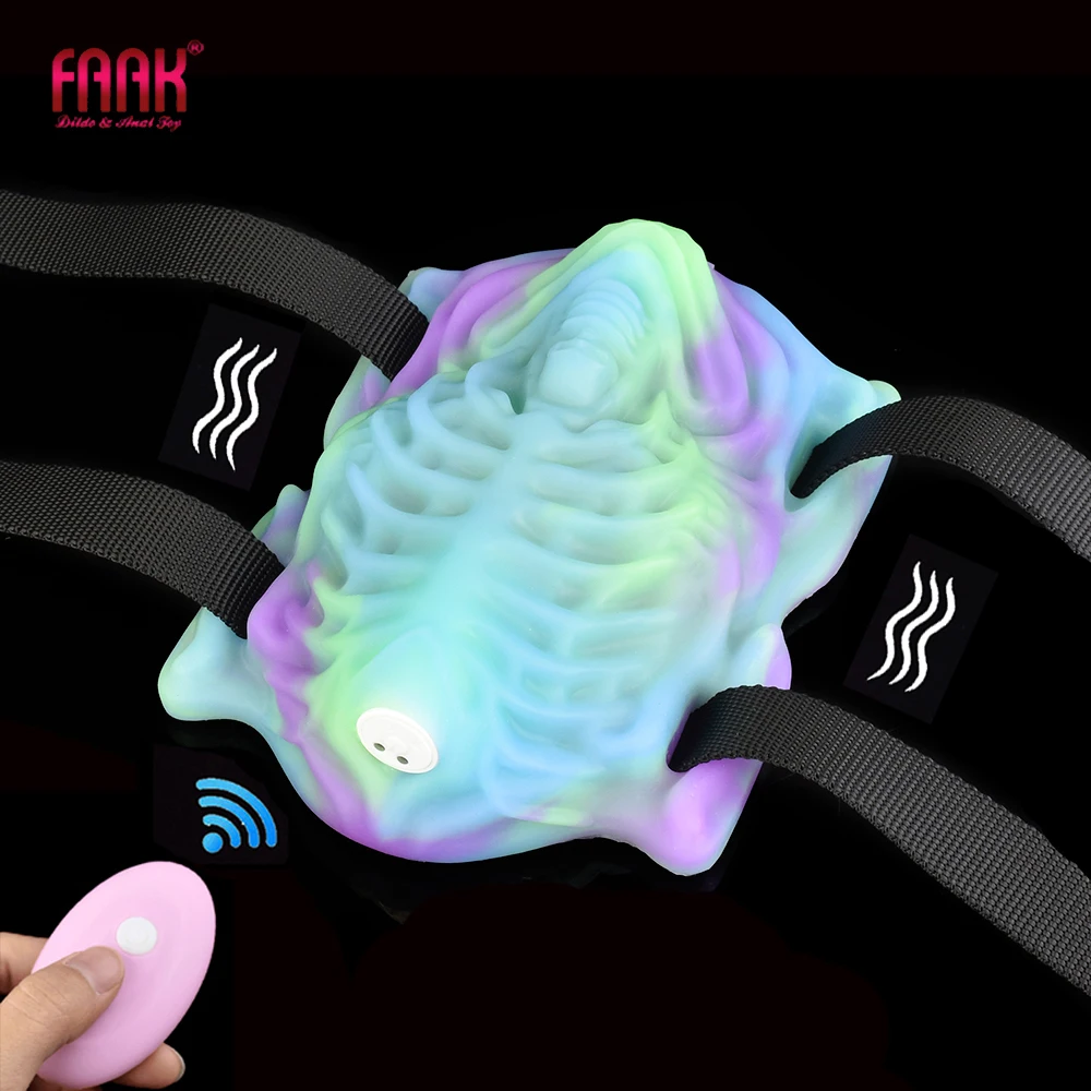 FAAK Fantasy Luminous Grinders Wireless Control Vibrator Silicone Strap-ons Sex Toys For Men Women Massage Foreplay Products FAAK Fantasy Luminous Grinders Wireless Control Vibrator Silicone Strap-ons Sex Toys For Men Women Massage Foreplay Products