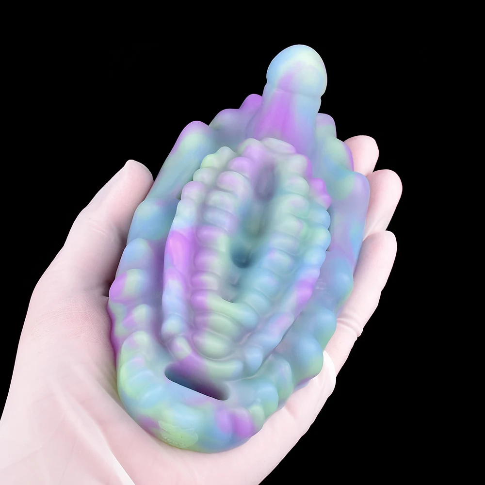 LICKER Strapon Sex Luminous Vibrating Grinder Vaginal Prostate Massage Stimulation Vibrator Adults Toys For Women Men Foreplay
