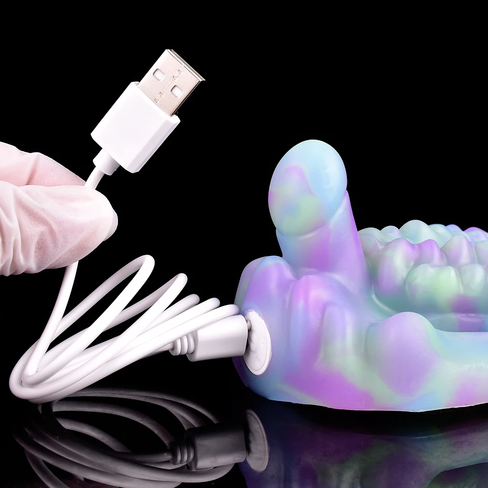 LICKER Strapon Sex Luminous Vibrating Grinder Vaginal Prostate Massage Stimulation Vibrator Adults Toys For Women Men Foreplay