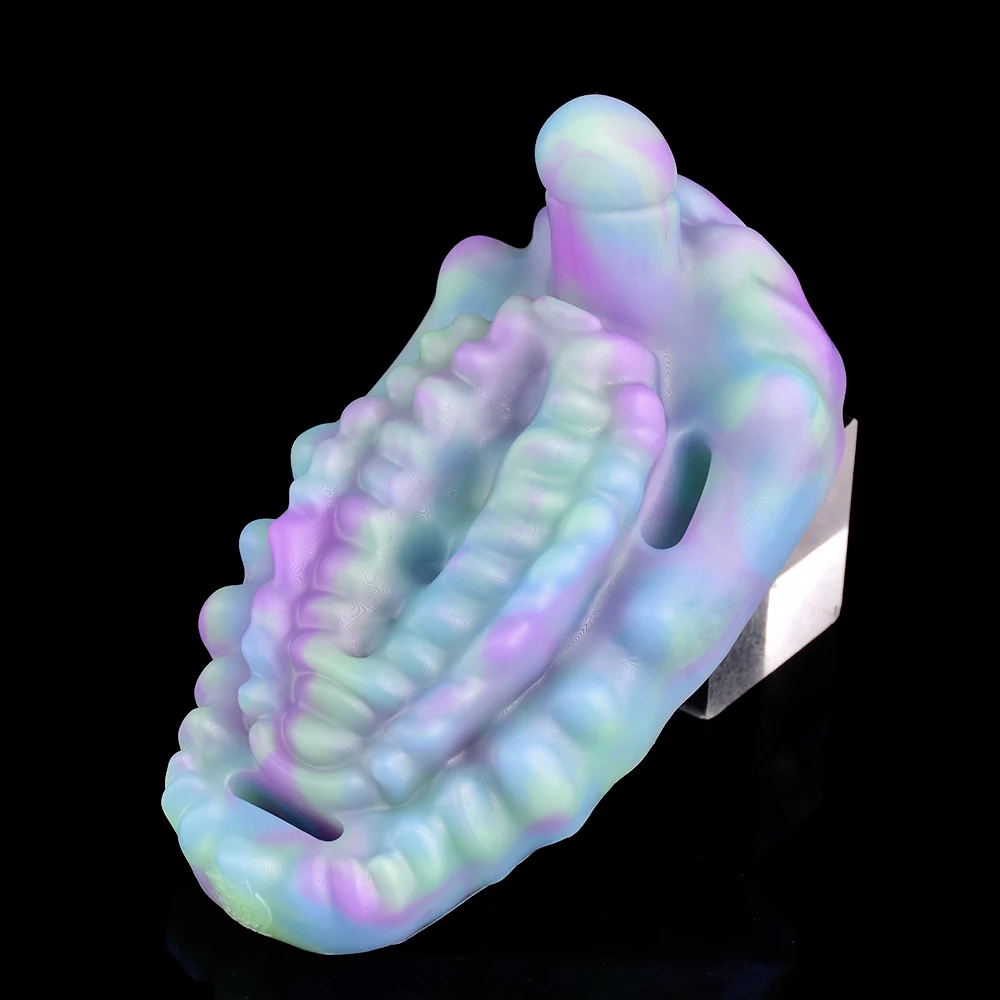 LICKER Strapon Sex Luminous Vibrating Grinder Vaginal Prostate Massage Stimulation Vibrator Adults Toys For Women Men Foreplay
