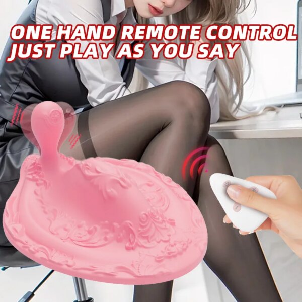 Dragon and Phoenix Pad Vibrating Massager 12 Frequency Remote Control Prostate  Anal Massage Multifuncational Unisex Vibrator