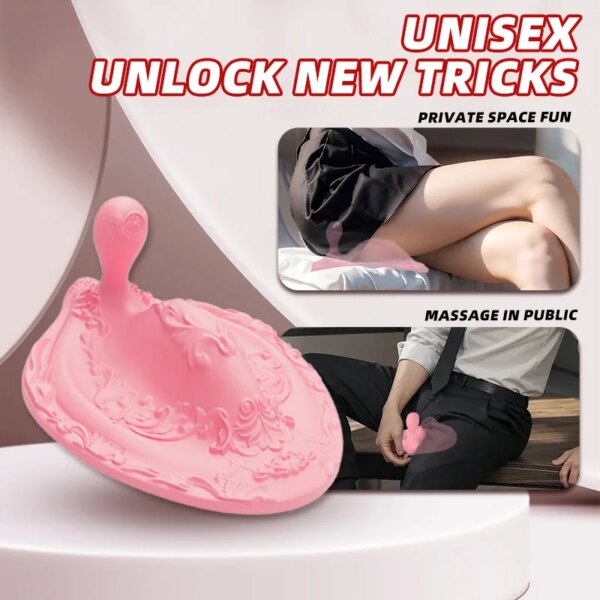 Dragon and Phoenix Pad Vibrating Massager 12 Frequency Remote Control Prostate  Anal Massage Multifuncational Unisex Vibrator