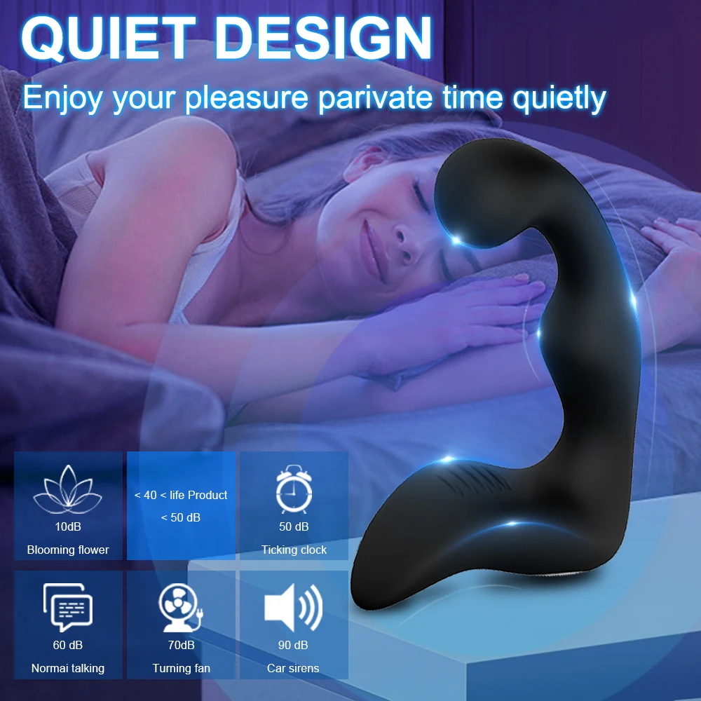 Male Prostate Massager G Spot Vibrator Women Silicone Anus Plugs Stimulation Man Anal Butt Plug Vibrating Dildo Couple Sex Toy