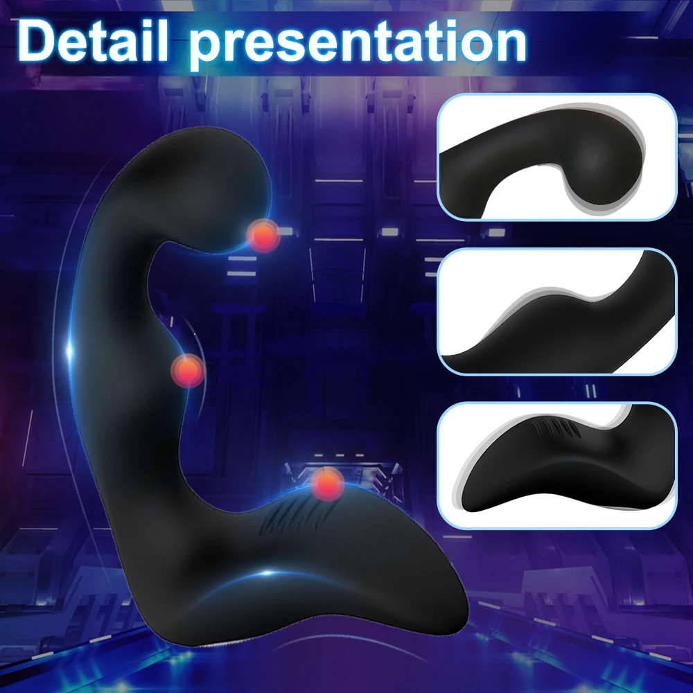 Male Prostate Massager G Spot Vibrator Women Silicone Anus Plugs Stimulation Man Anal Butt Plug Vibrating Dildo Couple Sex Toy