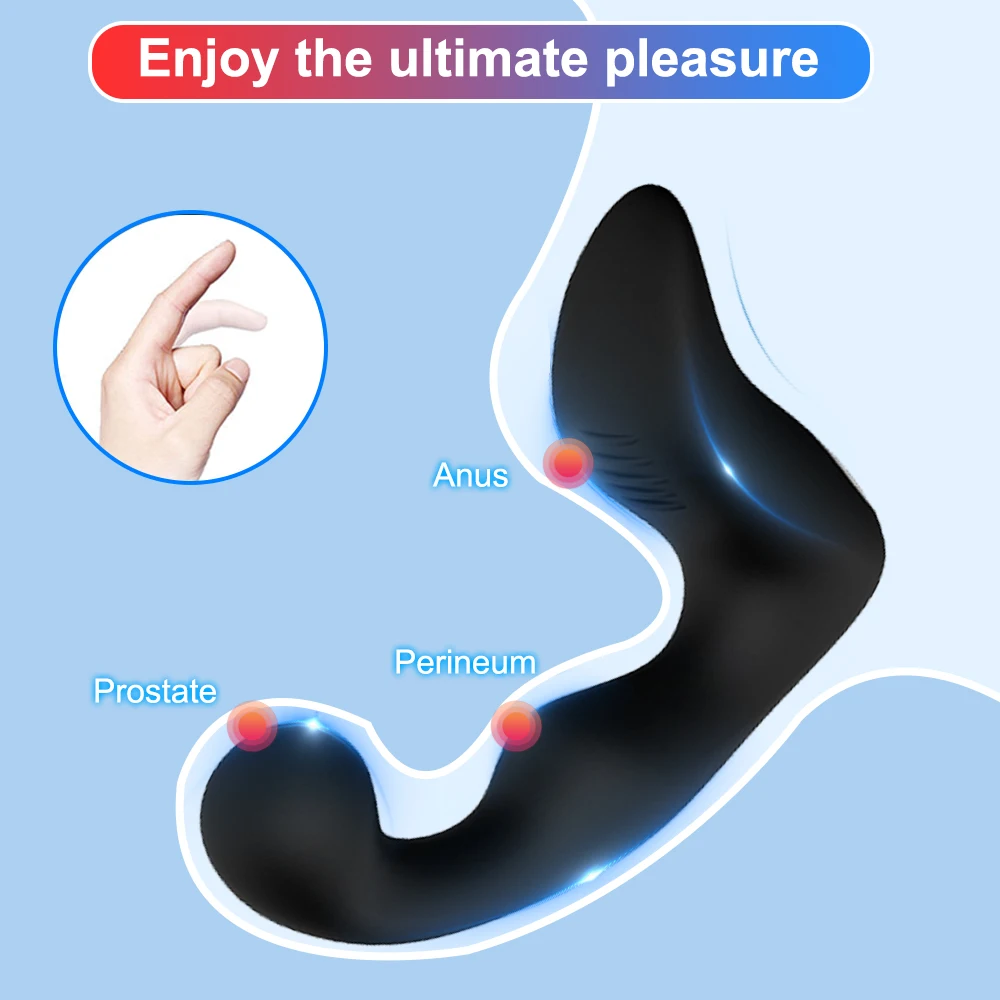 Male Prostate Massager G Spot Vibrator Women Silicone Anus Plugs Stimulation Man Anal Butt Plug Vibrating Dildo Couple Sex Toy