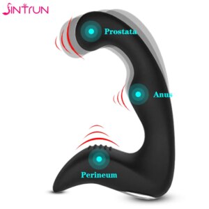 Male Prostate Massager G Spot Vibrator Women Silicone Anus Plugs Stimulation Man Anal Butt Plug Vibrating Dildo Couple Sex Toy