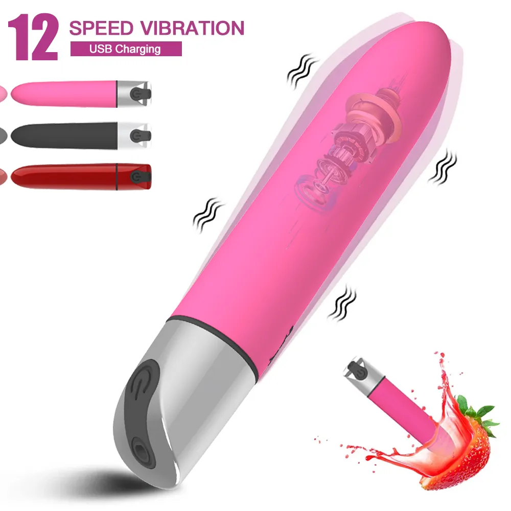 Sex Toys for Women Anal Clitoral Stimulator Erotic vibrator Adult Toy 18 Elastomer USB Charge Powerful Bullet Vibrator Dildo