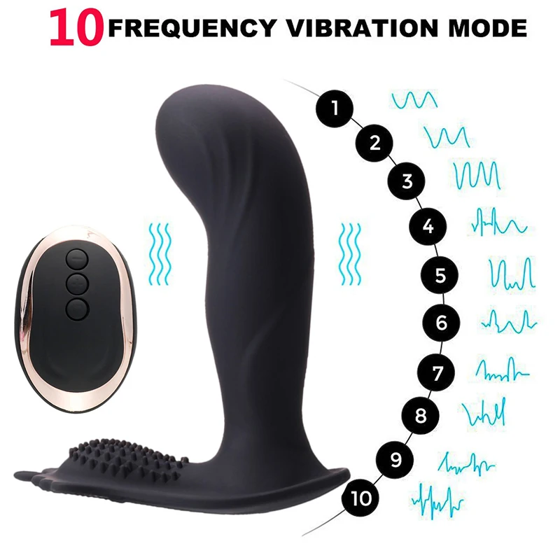 Wireless Vibrator 10 Speed Flirting Vibrating Egg Wearable Panties Anal Plug Adult Sex Toy For Woman