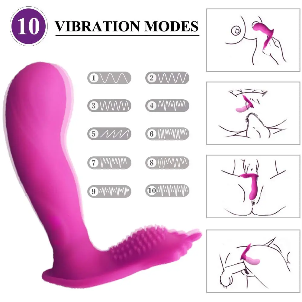 Wireless Vibrator 10 Speed Flirting Vibrating Egg Wearable Panties Anal Plug Adult Sex Toy For Woman