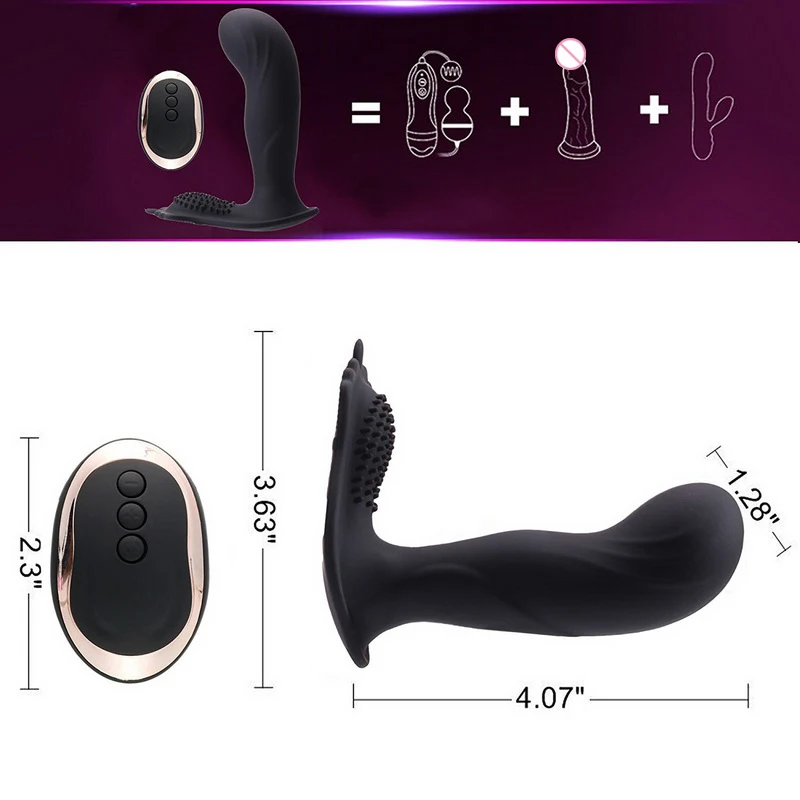 Wireless Vibrator 10 Speed Flirting Vibrating Egg Wearable Panties Anal Plug Adult Sex Toy For Woman