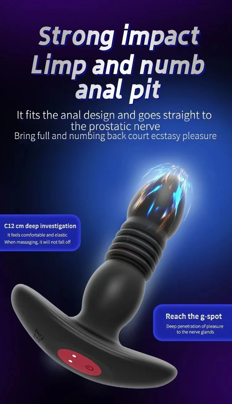 Telescopic Vibrating Butt Plug Anal Vibrator Wireless Remote Sex Toys for Women Ass Anal Dildo Prostate Massager Men Buttplug