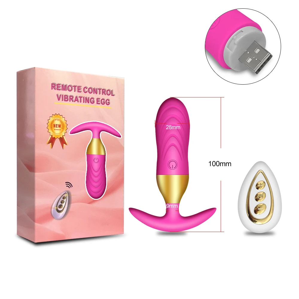 Wireless Remote Control Anal Butt Plug Vibrator for Women Gay Product Anal Stimulator Prostate Massager Sex Toys for Men Adults