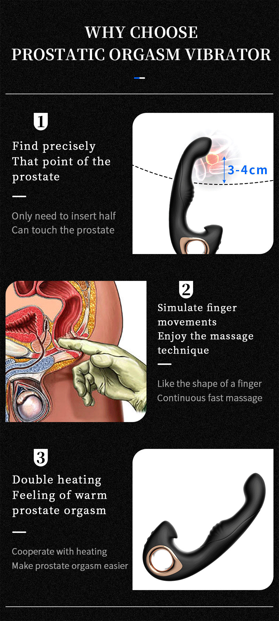 Jeusn Male Prostate Massage Anal Plug vibrator Sex Ttoys heating Control Butt Plug for Man Prostate Stimulate Delay Ejaculation