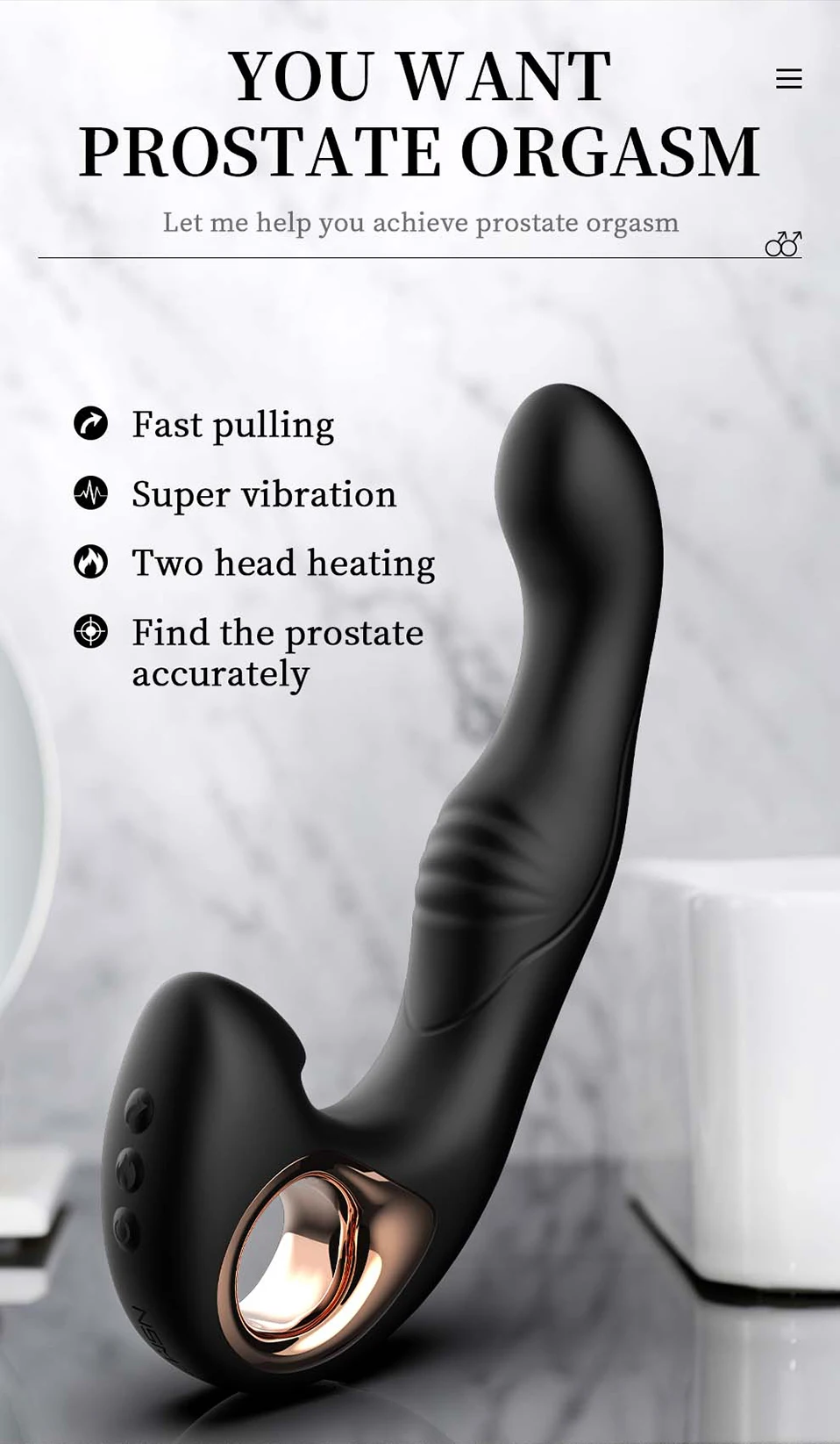 Jeusn Male Prostate Massage Anal Plug vibrator Sex Ttoys heating Control Butt Plug for Man Prostate Stimulate Delay Ejaculation