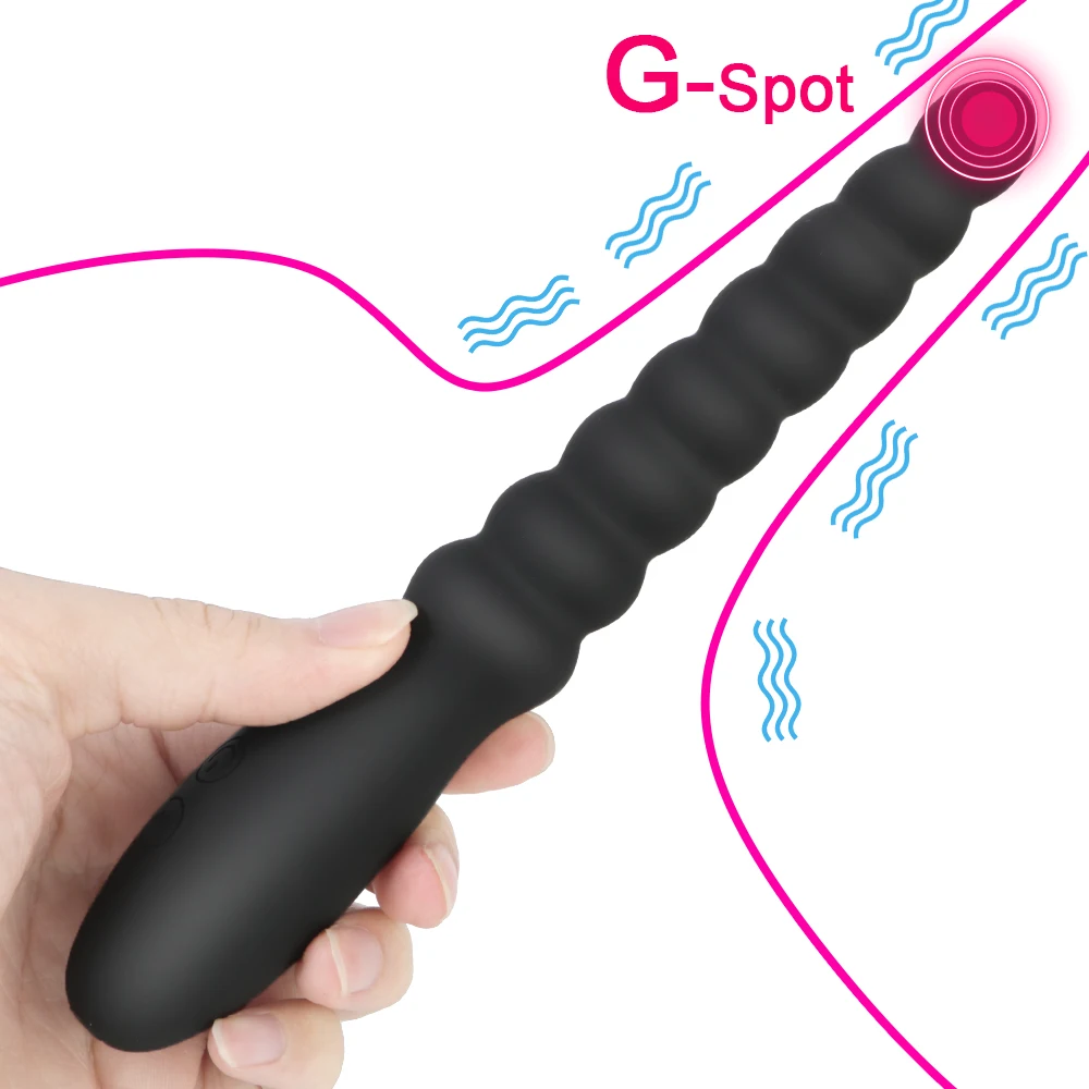 10 Speed Anus Beads Vibrator Anal Plug Prostatic Massager G-spot Stimulator Sex Toys For Women Men Couples