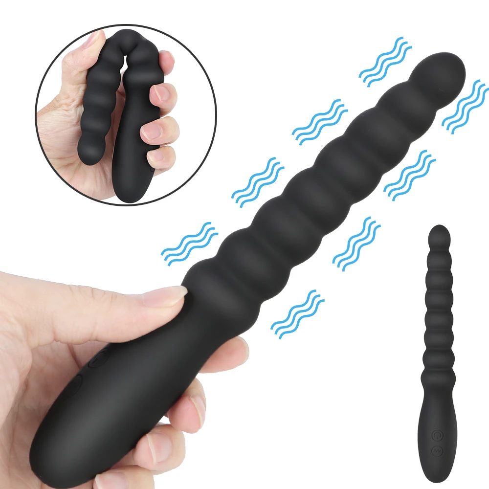 10 Speed Anus Beads Vibrator Anal Plug Prostatic Massager G-spot Stimulator Sex Toys For Women Men Couples
