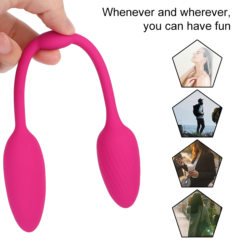 Double Head Vibrating Egg Clitoris Stimulator G-spot Massager 10 Modes Erotic Toy Remote Control Vibrator Sex Toys for Women