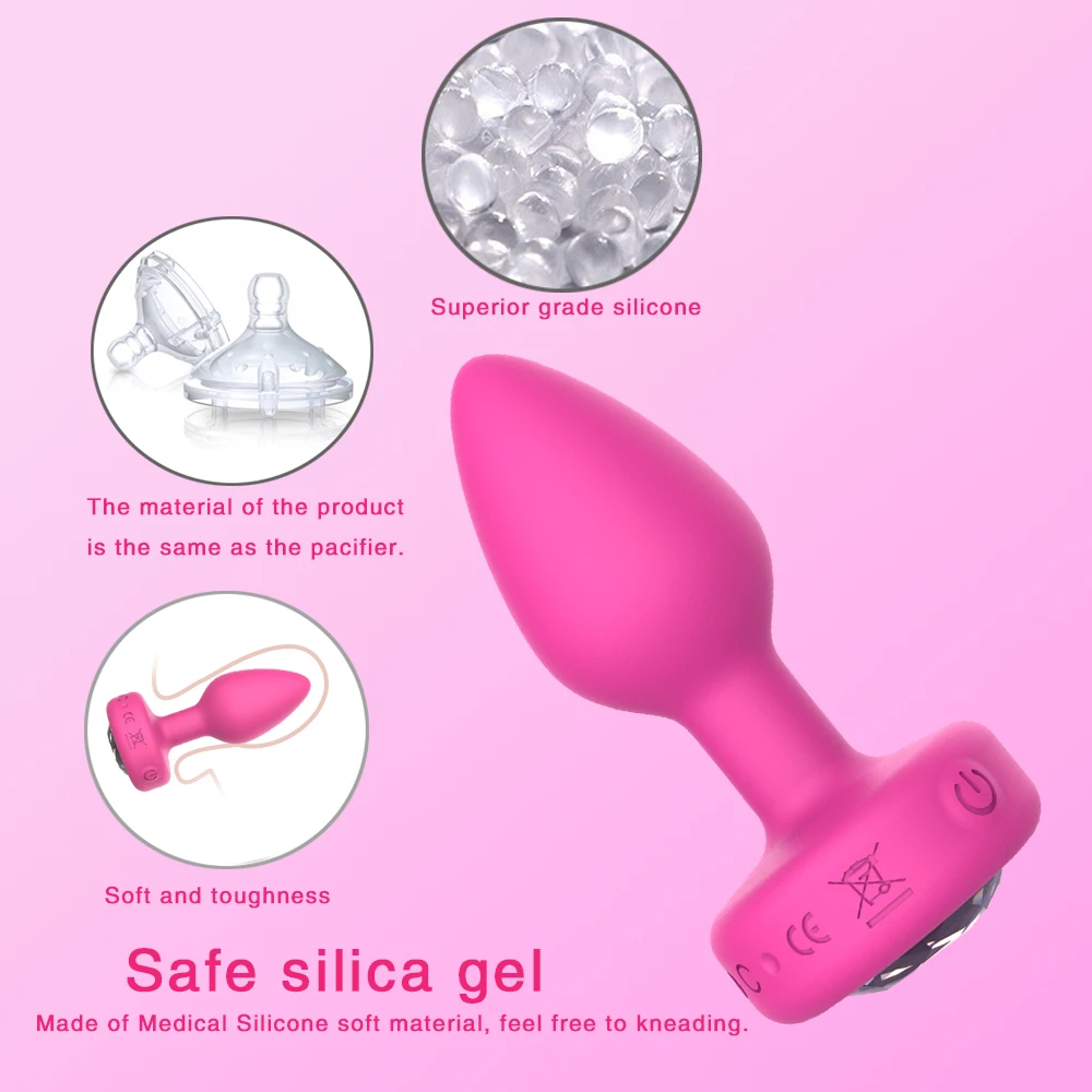 Anal Plug Vibrator for Men Butt Plug Portable Massager Wireless Remote Control Dildo Vibration Sex Toys for Male Adult Toys Anal Plug Vibrator for Men Butt Plug Portable Massager Wireless Remote Control Dildo Vibration Sex Toys for Male Adult Toys