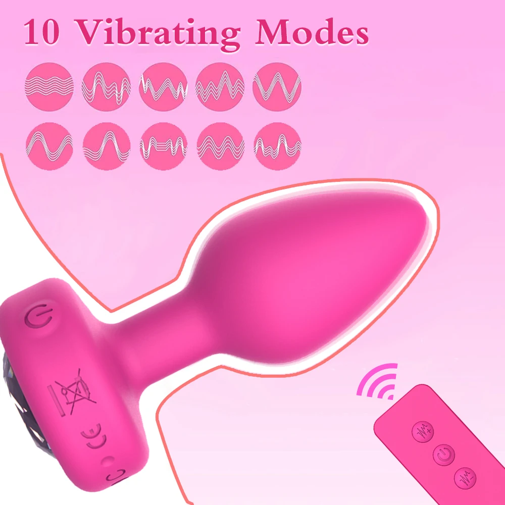 Anal Plug Vibrator for Men Butt Plug Portable Massager Wireless Remote Control Dildo Vibration Sex Toys for Male Adult Toys Anal Plug Vibrator for Men Butt Plug Portable Massager Wireless Remote Control Dildo Vibration Sex Toys for Male Adult Toys