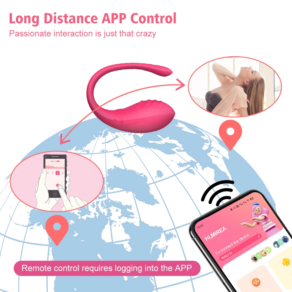 Wireless Bluetooth APP Vibrator Female Remote Control Egg Clitoris Stimulator G Spot Massager Sex Toys for Women Adults Panties Wireless Bluetooth APP Vibrator Female Remote Control Egg Clitoris Stimulator G Spot Massager Sex Toys for Women Adults Panties