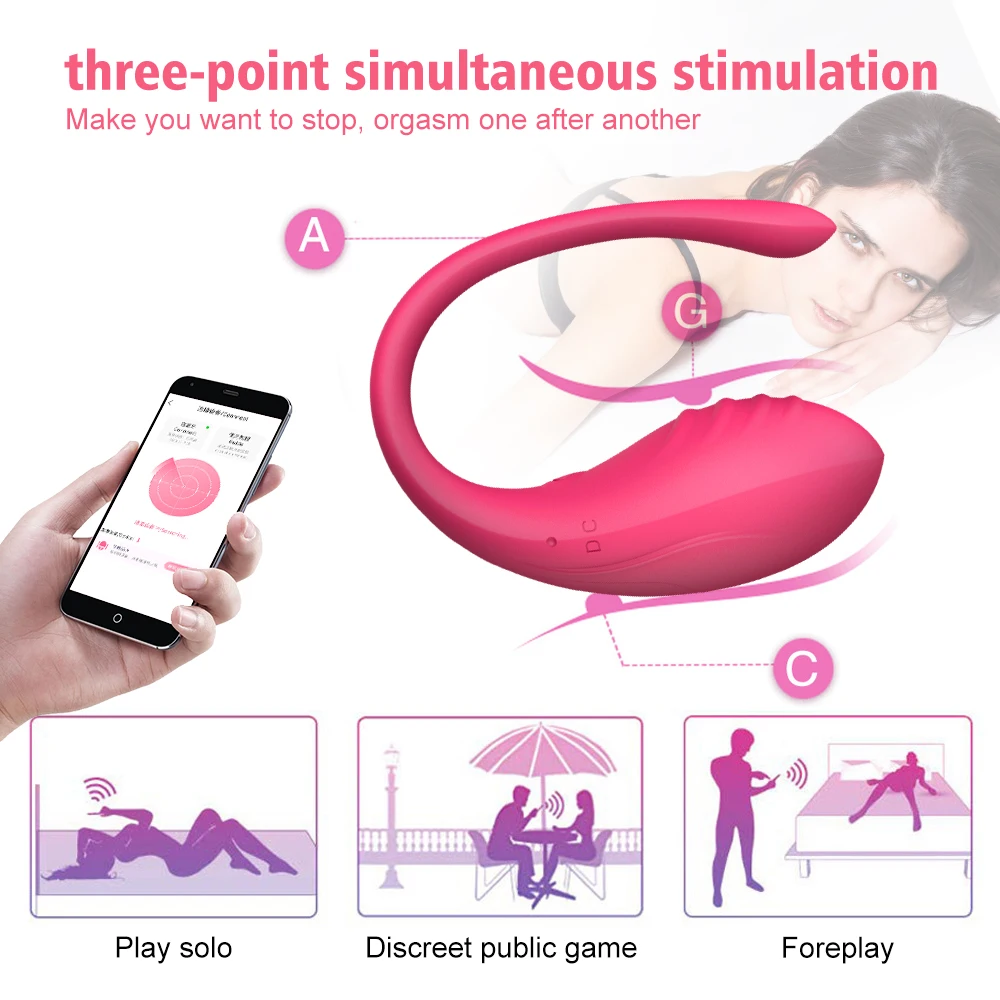 Wireless Bluetooth APP Vibrator Female Remote Control Egg Clitoris Stimulator G Spot Massager Sex Toys for Women Adults Panties Wireless Bluetooth APP Vibrator Female Remote Control Egg Clitoris Stimulator G Spot Massager Sex Toys for Women Adults Panties