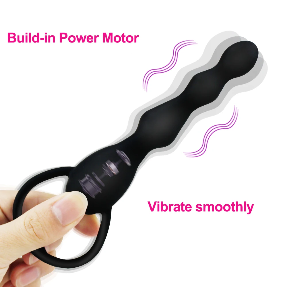 Vibrating Anal Plug Prostate Massage Soft Anal Beads Butt Plug Vibrators Sex Toys for Couples Butt Plug Silicone Adult Products Vibrating Anal Plug Prostate Massage Soft Anal Beads Butt Plug Vibrators Sex Toys for Couples Butt Plug Silicone Adult Products