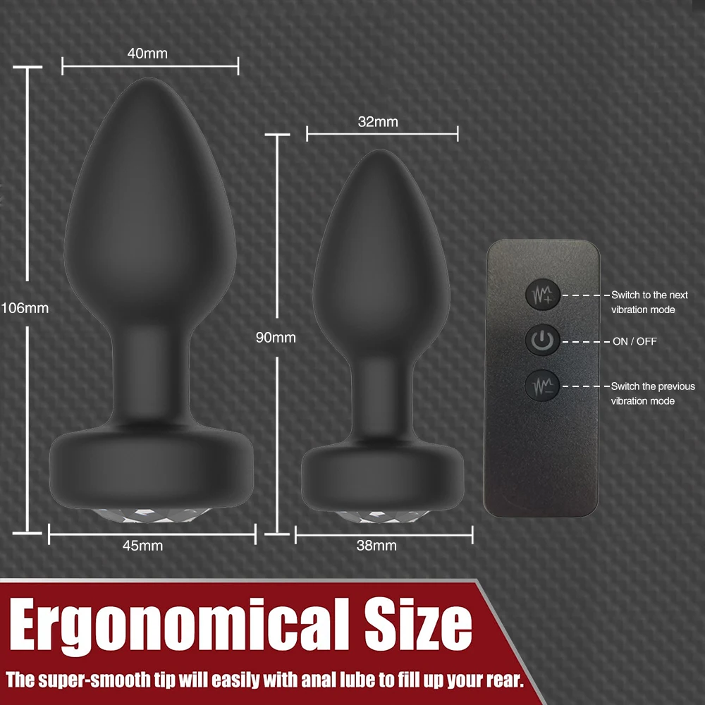 Anal Plug Vibrator For Men Prostate Massage Wireless Remote Control Dildo Butt Plug Vibrators Sex Toys For Women Adult Sex Toys Anal Plug Vibrator For Men Prostate Massage Wireless Remote Control Dildo Butt Plug Vibrators Sex Toys For Women Adult Sex Toys