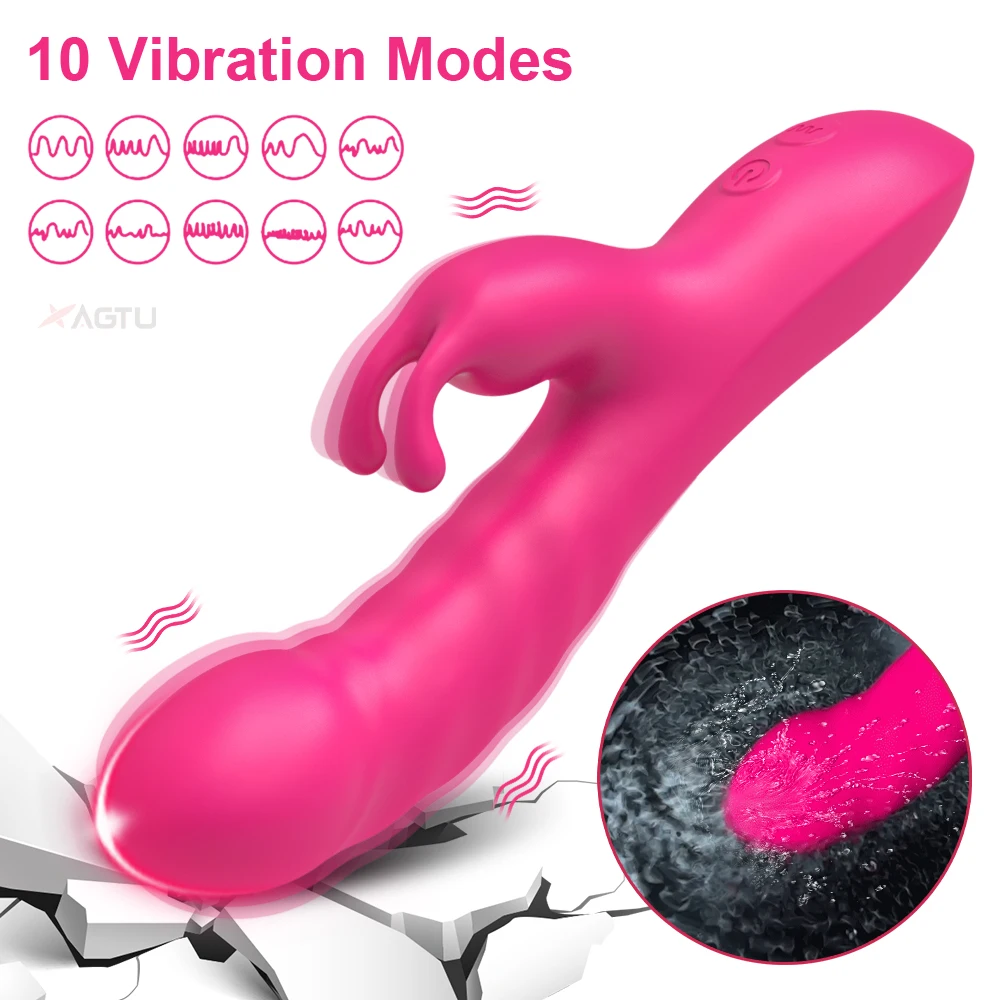 Powerful Rabbit Vibrator Female for Women G Spot Clitoris Stimulator Vagina Nipple Massage Dildo Silent Adults Sex Toy for Women Powerful Rabbit Vibrator Female for Women G Spot Clitoris Stimulator Vagina Nipple Massage Dildo Silent Adults Sex Toy for Women