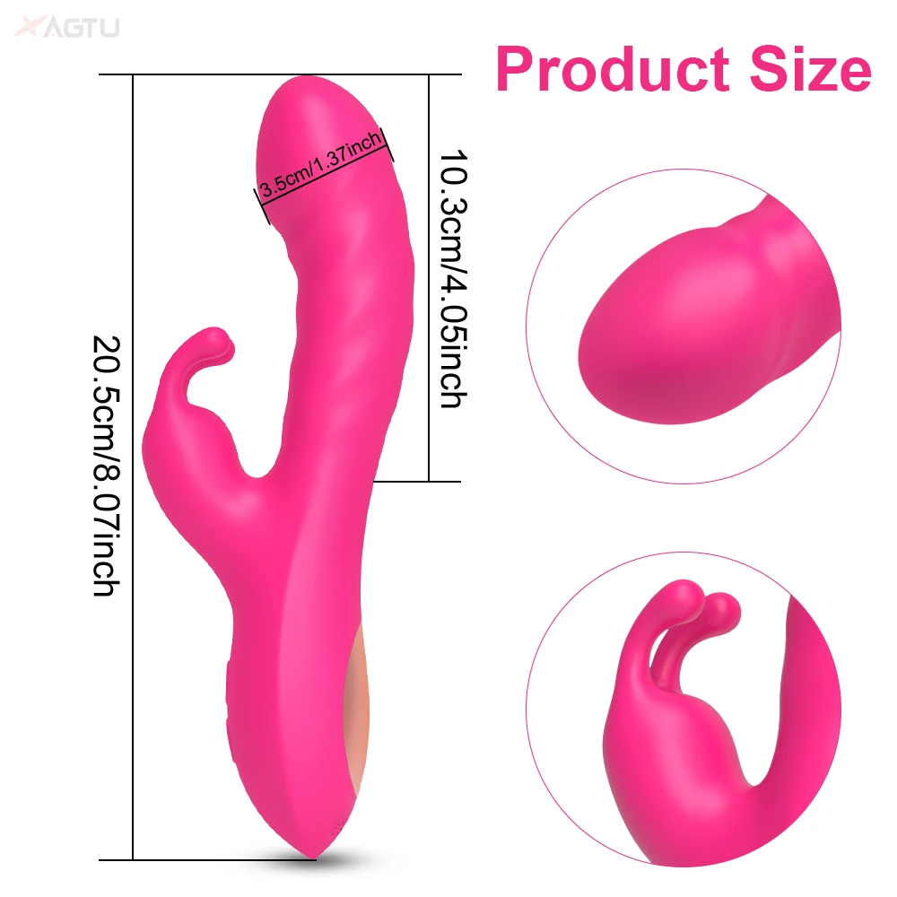 Powerful Rabbit Vibrator Female for Women G Spot Clitoris Stimulator Vagina Nipple Massage Dildo Silent Adults Sex Toy for Women Powerful Rabbit Vibrator Female for Women G Spot Clitoris Stimulator Vagina Nipple Massage Dildo Silent Adults Sex Toy for Women