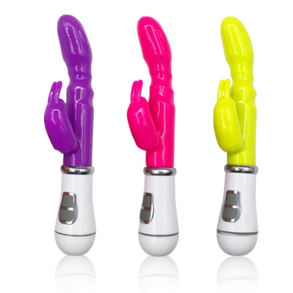 G-Spot Adult Toys Dildo Vibrator Sex Toy Double Rod Masturbation Rabbit Vibrator Utensils Adult Sex Product Vibrator for Women