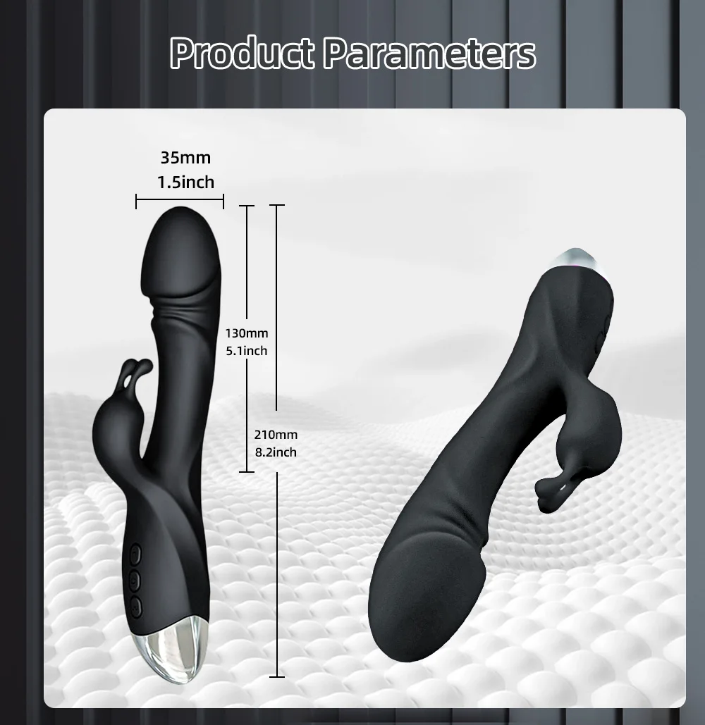 Rabbit Vibrator for Women Powerful G Spot Female Clitoris Stimulator Vagina Nipple Massage Dildo Silent Adults Sex Toy