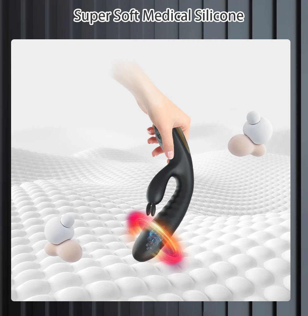 Rabbit Vibrator for Women Powerful G Spot Female Clitoris Stimulator Rechargeable Vibrating Silent Dildo Adult Goods Sex Toy