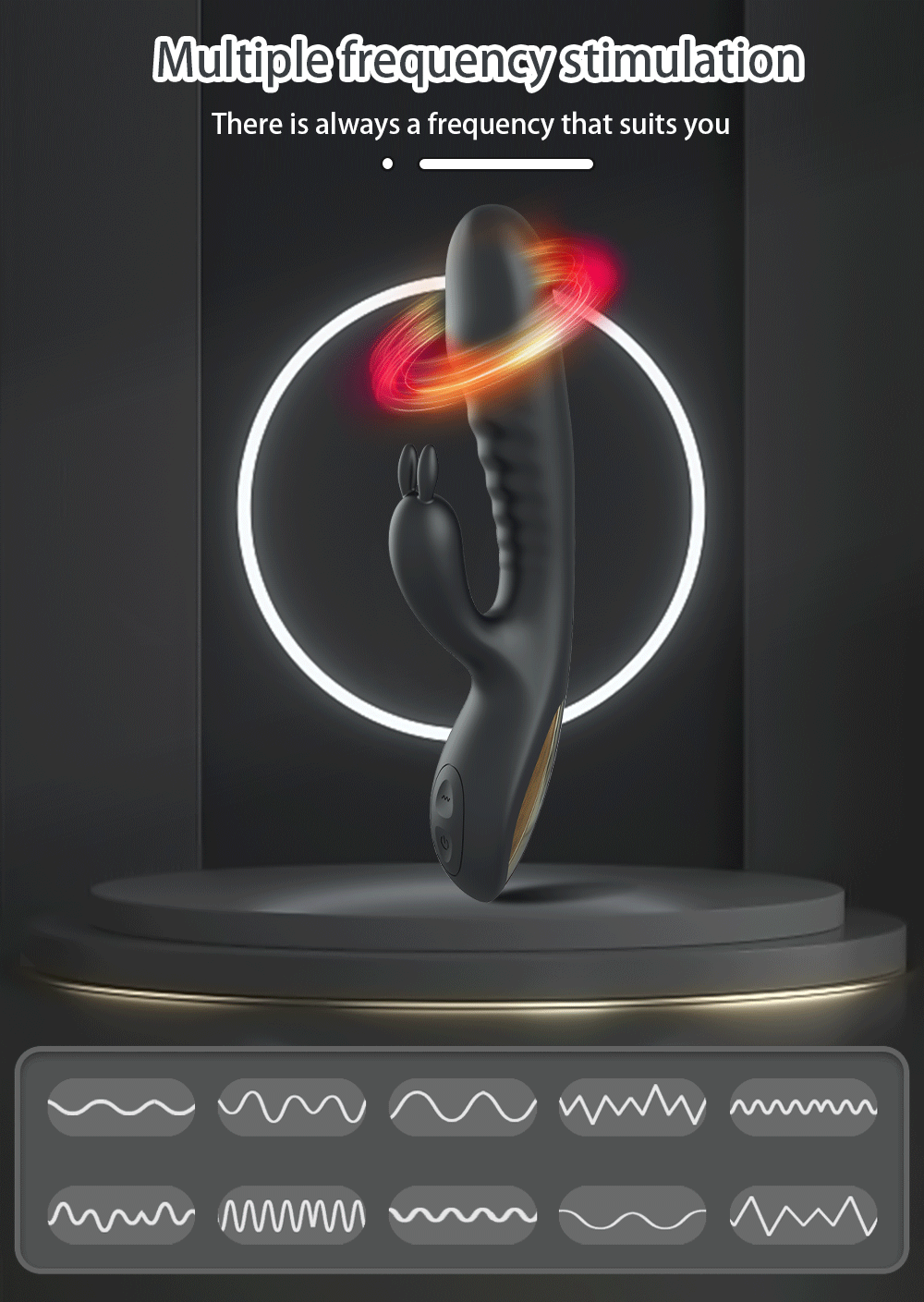 Rabbit Vibrator for Women Powerful G Spot Female Clitoris Stimulator Rechargeable Vibrating Silent Dildo Adult Goods Sex Toy