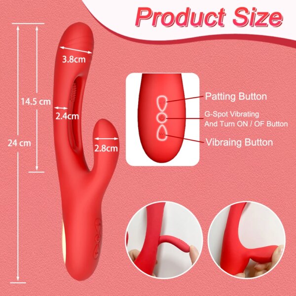 2024 Rabbit Clitoris Vibrator for Women Extra Strong Clit Stimulator Powerful G Spot 21 Modes Sex Toy Female Goods for Adults