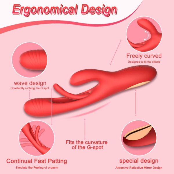 2024 Rabbit Clitoris Vibrator for Women Extra Strong Clit Stimulator Powerful G Spot 21 Modes Sex Toy Female Goods for Adults