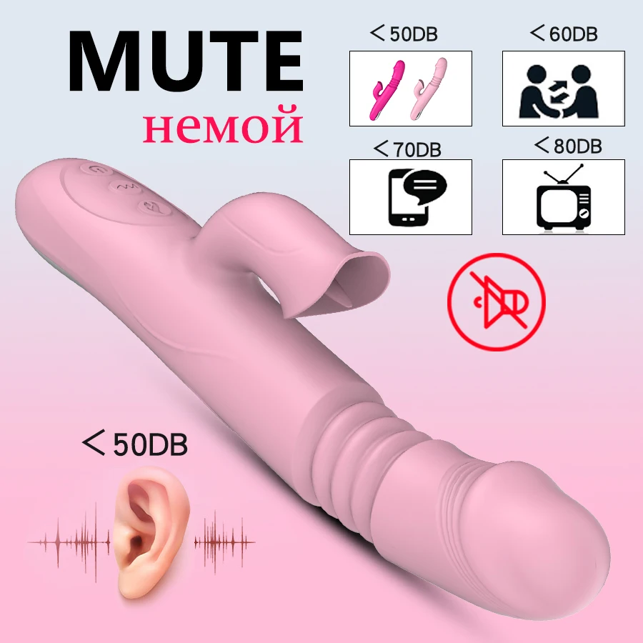 Warming and Stretching Vibrator For Women 10 mode Clitoris Tongue Stimulator reality Dildo Female Sex Toys For Adults