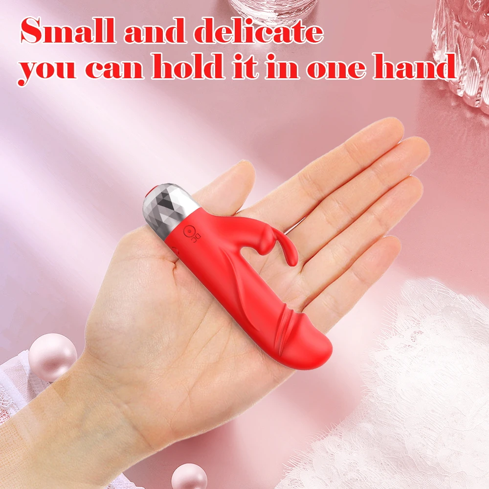 Powerful Rabbit Vibrator for Women Clitoris Stimulator Silicone G Spot Mini Bullet Vibrator Female Dildo Sex Toys for Adults 18+