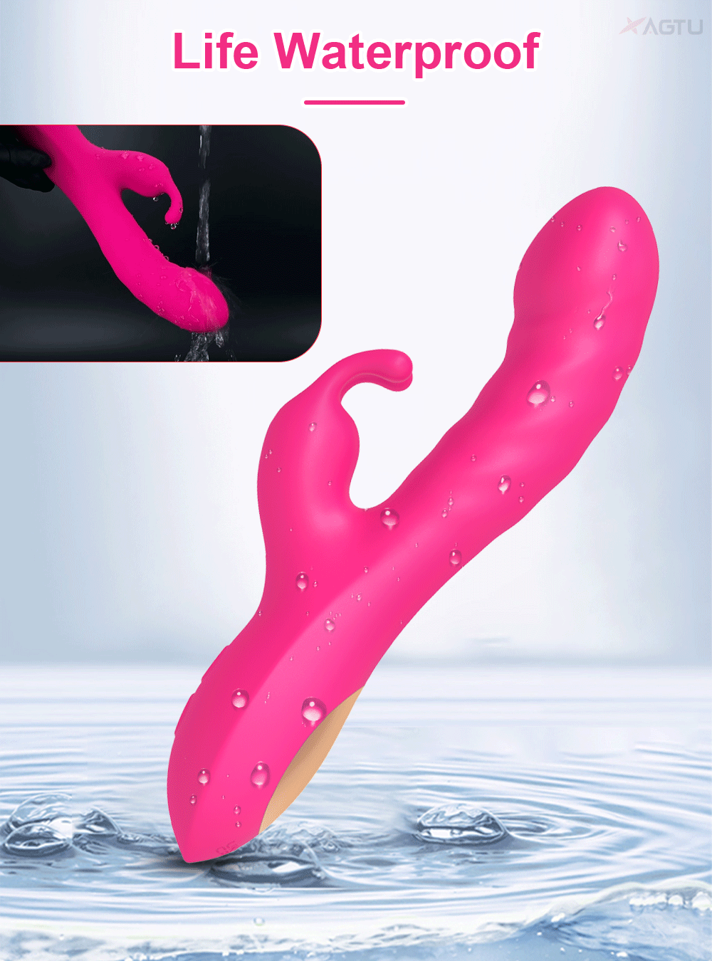 Rabbit Vibrator Telescopic Vibration G Spot Clitoris Stimulator Dildo Vibrators Female Nipple Masturbation Sex Toys for Women