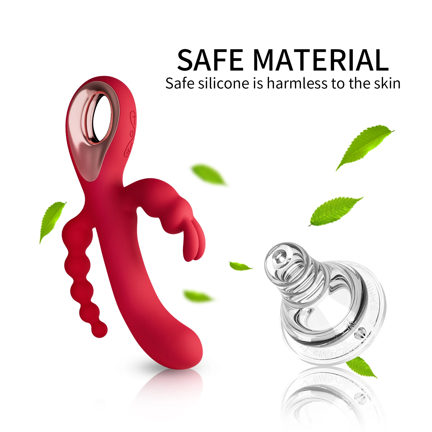 Dildo Rabbit Vibrator For Women Vagina Massage G-Spot Powerful Vibrators Nipple Clitoral Stimulator Orgasm Sex Toy Anal Beads 18