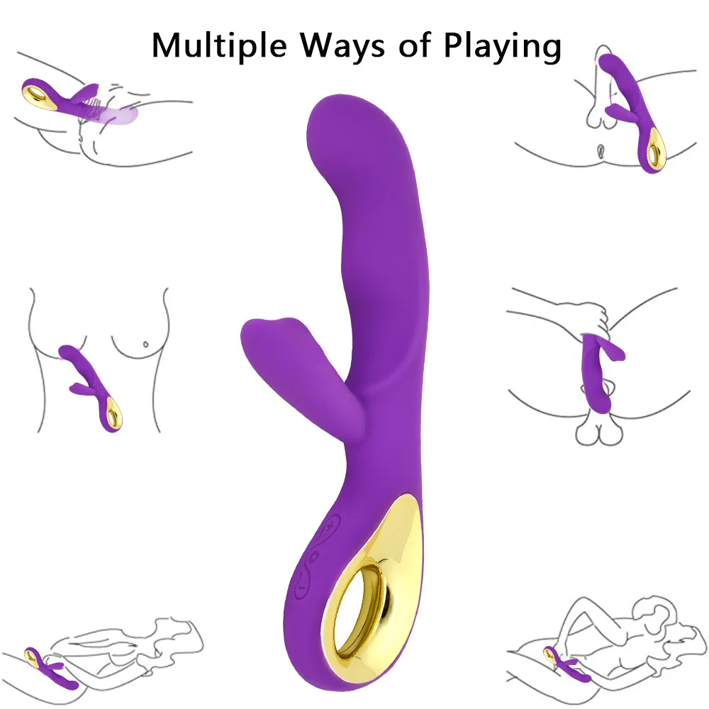 Dildo Rabbit Vibrator For Women Vagina Massage G-Spot Powerful Vibrators Nipple Clitoral Stimulator Orgasm Sex Toy Anal Beads 18