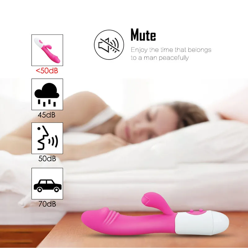 10 Speed Rechargeable Handheld Vibrator Silicone Adult Clitoral Stimulation Sex Toys G Spot Dual Motor Rabbit Vibrator Female