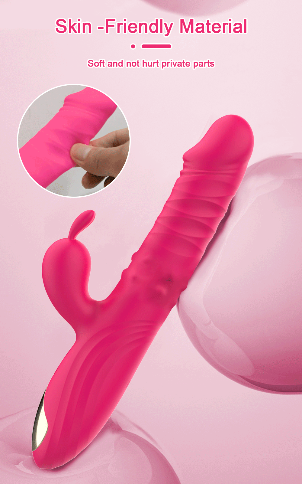 Rabbit Vibrator G-Spot Vaginal Stimulator Telescopic Clitoral Female Masturbator Massager Licking Dildo Adult Sex Toys for Women Rabbit Vibrator G-Spot Vaginal Stimulator Telescopic Clitoral Female Masturbator Massager Licking Dildo Adult Sex Toys for Women