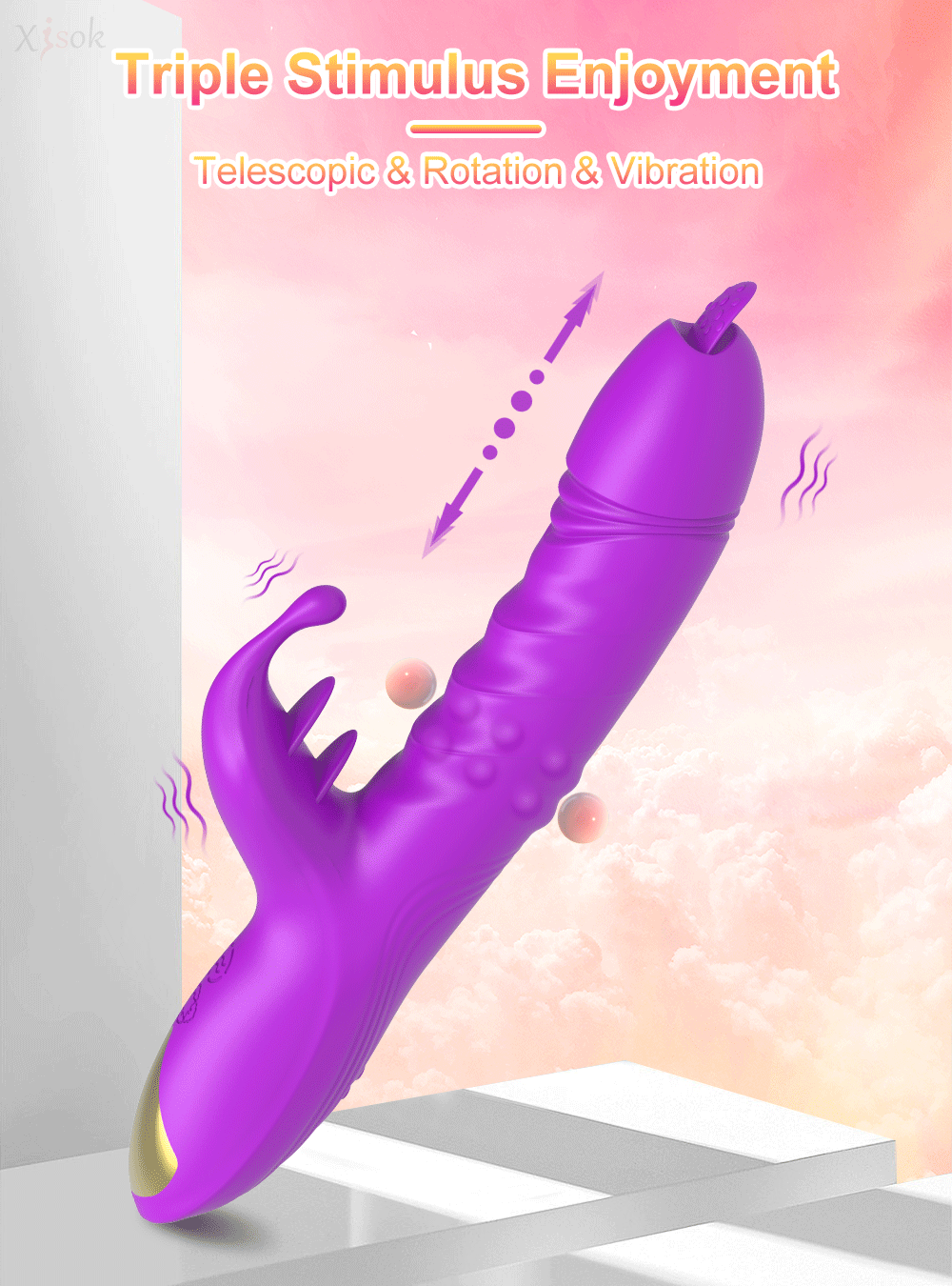 Rabbit Vibrator G-Spot Vaginal Stimulator Telescopic Clitoral Female Masturbator Massager Licking Dildo Adult Sex Toys for Women Rabbit Vibrator G-Spot Vaginal Stimulator Telescopic Clitoral Female Masturbator Massager Licking Dildo Adult Sex Toys for Women