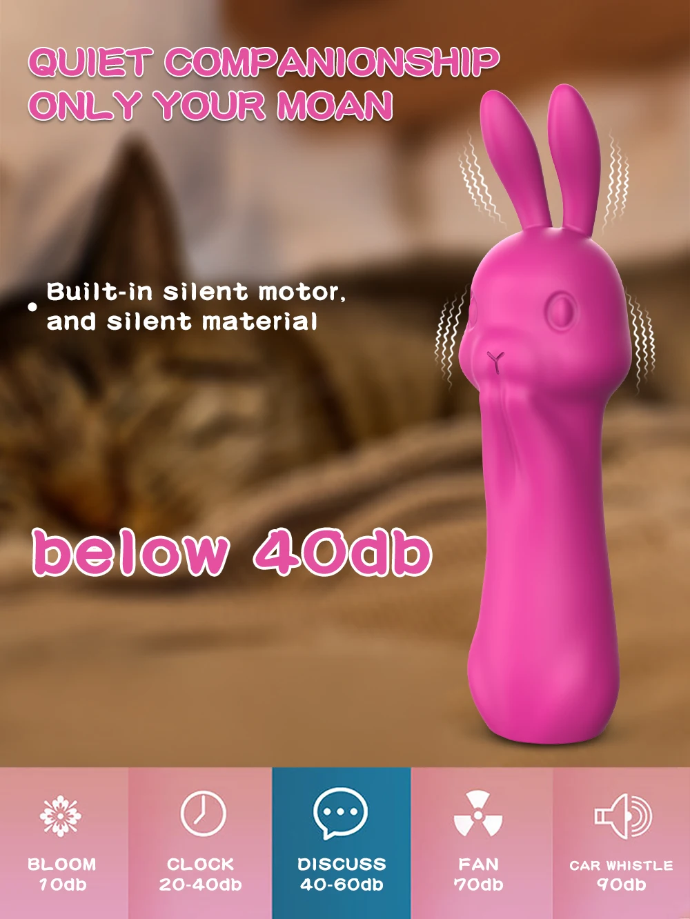 Rabbit Vibrator 10 Mode Clitoris Vibration Dildo Masturbator Female Vaginal Massage Adult G-Spot Stimulator Sex Toys For Women