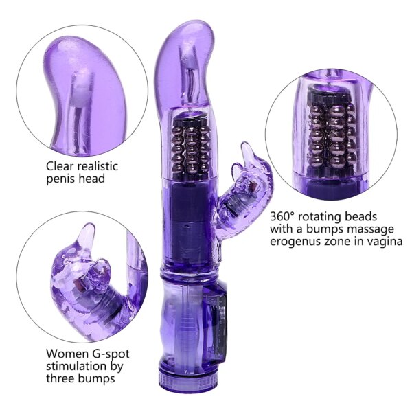 Rotate Dildos Anal Plug Rabbit Vibrators for Women Clitoris Vagina Butt Massage Sex Toys Adult Erotic Machine Female Sextoy Shop