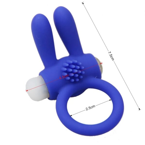 Rabbit Vibrators Delay cockring lasting Ejaculation Lock Fine triple vibrator Sex Toys product for Men penis extender ball loop
